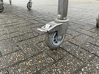 Mobiele rvs werktafel (680 cm) - afbeelding 5 van  7
