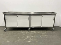 Mobiele rvs werktafel - afbeelding 8 van  8