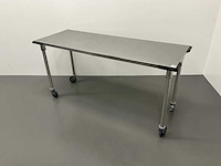 Mobiele rvs werktafel - afbeelding 1 van  6