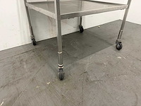 Mobiele rvs werktafel - afbeelding 1 van  2