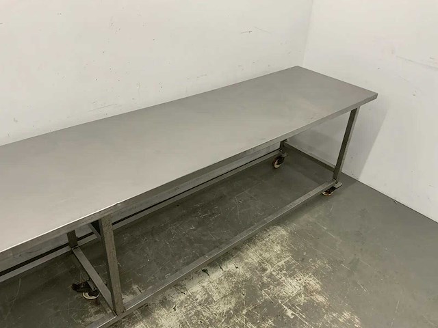 Mobiele rvs werktafel - afbeelding 5 van  6