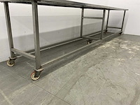 Mobiele rvs werktafel - afbeelding 6 van  6
