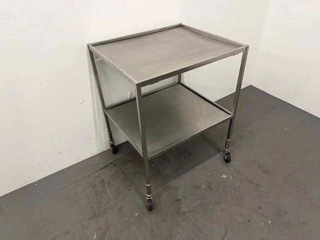 Mobiele rvs werktafel - afbeelding 2 van  5