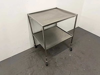 Mobiele rvs werktafel - afbeelding 2 van  5