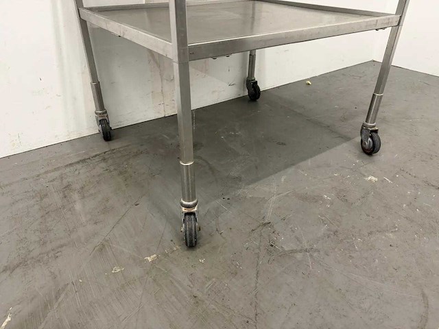 Mobiele rvs werktafel - afbeelding 4 van  5