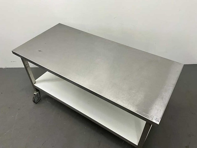 Mobiele rvs werktafel - afbeelding 2 van  6