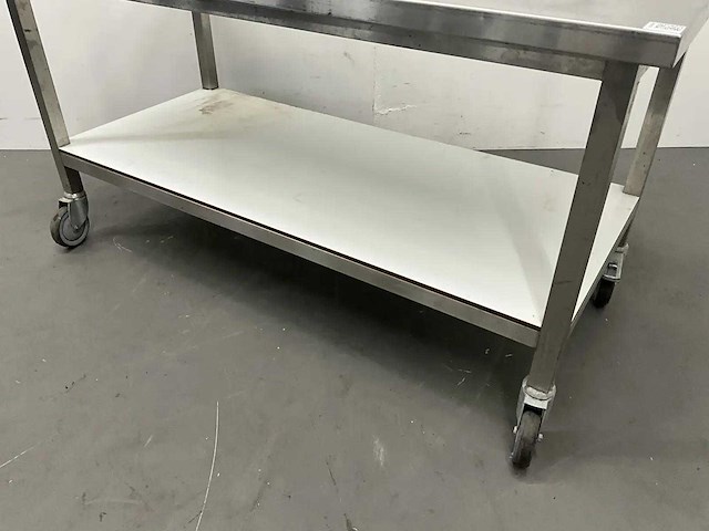 Mobiele rvs werktafel - afbeelding 3 van  6