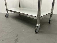 Mobiele rvs werktafel - afbeelding 4 van  6