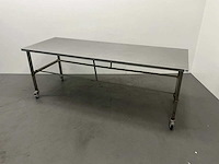Mobiele rvs werktafel - afbeelding 1 van  6