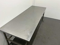 Mobiele rvs werktafel - afbeelding 4 van  6