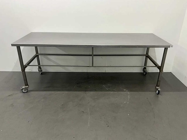 Mobiele rvs werktafel - afbeelding 6 van  6