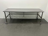 Mobiele rvs werktafel - afbeelding 6 van  6