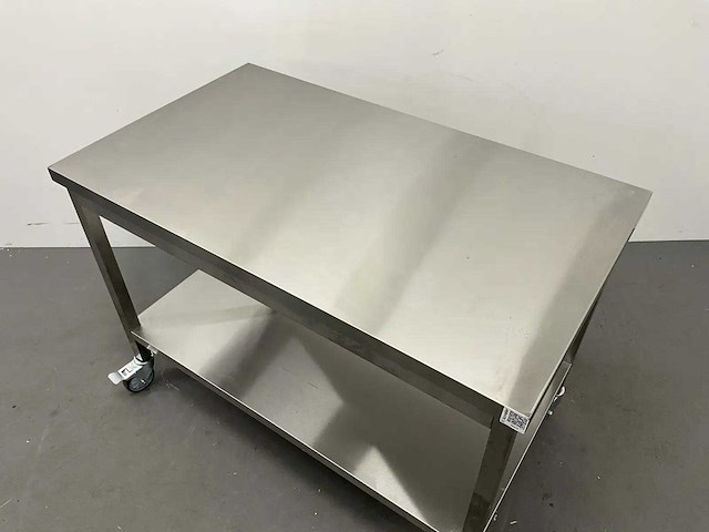 Mobiele rvs werktafel - afbeelding 2 van  5