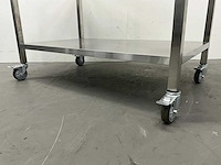 Mobiele rvs werktafel - afbeelding 4 van  5