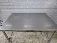 Mobiele rvs werktafel - afbeelding 2 van  5