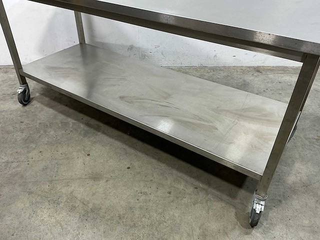 Mobiele rvs werktafel - afbeelding 4 van  4