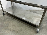 Mobiele rvs werktafel - afbeelding 4 van  4