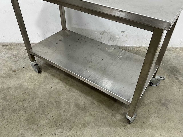 Mobiele rvs werktafel - afbeelding 4 van  4
