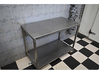 Mobiele rvs werktafel - afbeelding 3 van  3