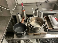 Mobiele rvs werktafel - afbeelding 4 van  5