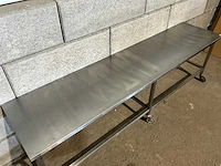 Mobiele rvs werktafel - afbeelding 4 van  5