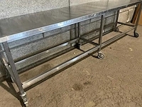 Mobiele rvs werktafel - afbeelding 5 van  5