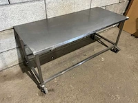 Mobiele rvs werktafel - afbeelding 5 van  5