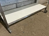 Mobiele rvs werktafel - afbeelding 5 van  6