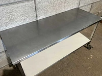 Mobiele rvs werktafel - afbeelding 6 van  6