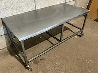 Mobiele rvs werktafel - afbeelding 4 van  6