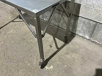 Mobiele rvs werktafel - afbeelding 5 van  5