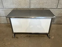 Mobiele rvs werktafel - afbeelding 3 van  6