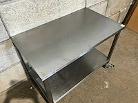 Mobiele rvs werktafel - afbeelding 5 van  5
