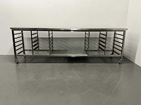 Mobiele rvs werktafel - afbeelding 3 van  8