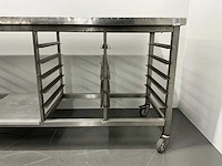 Mobiele rvs werktafel - afbeelding 8 van  8
