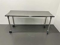 Mobiele rvs werktafel - afbeelding 3 van  4