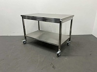 Mobiele rvs werktafel - afbeelding 4 van  4