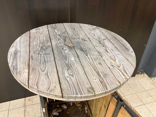 Mobiele statafel met vuilnisemmer - afbeelding 4 van  6