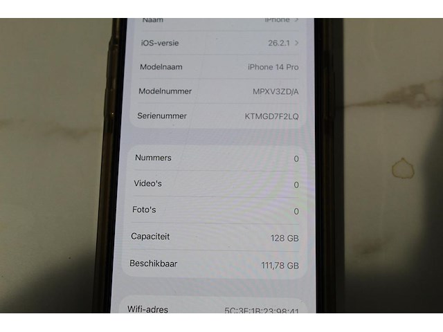 Mobiele telefoon iphone 14 pro 128 gb. - afbeelding 3 van  3