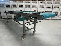 Mobiele transportband rvs 4 meter - afbeelding 1 van  6