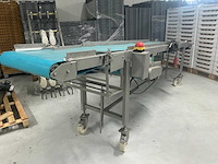Mobiele transportband rvs 4 meter - afbeelding 4 van  6