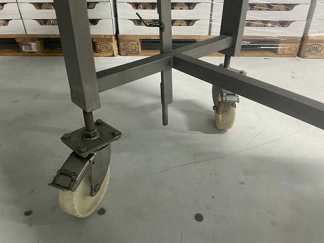 Mobiele transportband rvs 4 meter - afbeelding 15 van  16