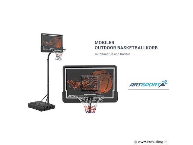 Mobiele verstelbare basketbalring 3,5 meter hoog - afbeelding 3 van  8