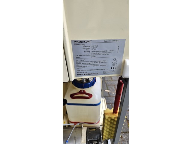 Mobiele wasbak unit in zagres kist, h + p labortechnik ag munchen - afbeelding 11 van  12