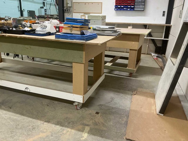 Mobiele werkbank (2x) - afbeelding 3 van  4