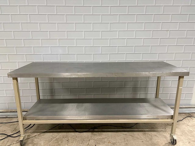 Mobiele werkbank rvs/staal - afbeelding 6 van  9