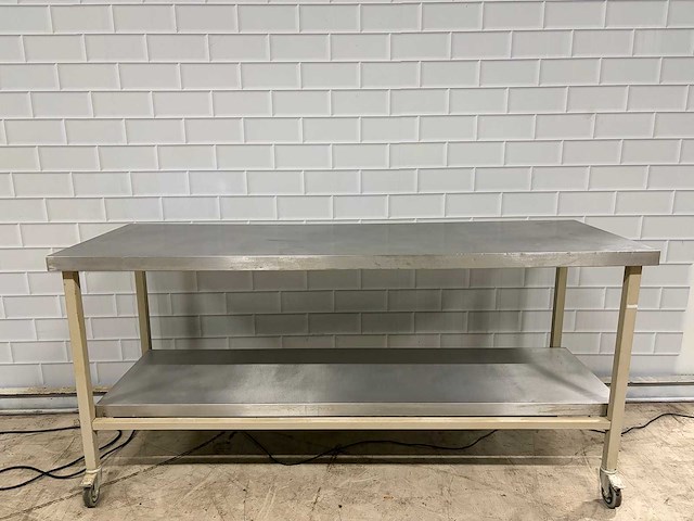 Mobiele werkbank rvs/staal - afbeelding 8 van  9