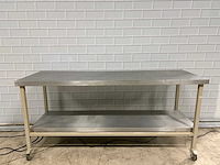 Mobiele werkbank rvs/staal - afbeelding 8 van  9