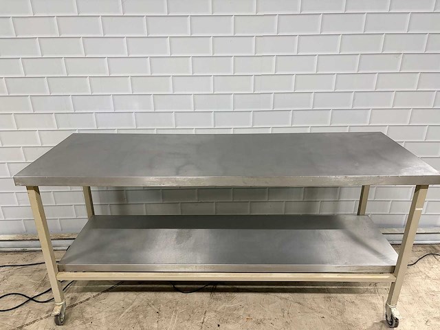 Mobiele werkbank rvs/staal - afbeelding 9 van  9