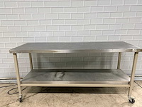 Mobiele werkbank rvs/staal - afbeelding 2 van  3
